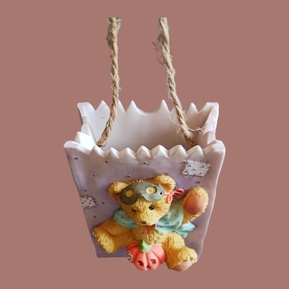 Enesco cherished teddies bear with pumpkin - Picture 8 of 8